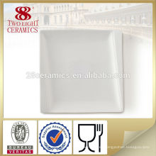 Vajilla del hotel platos de cerámica y platos de cerámica baratos de porcelana blanca